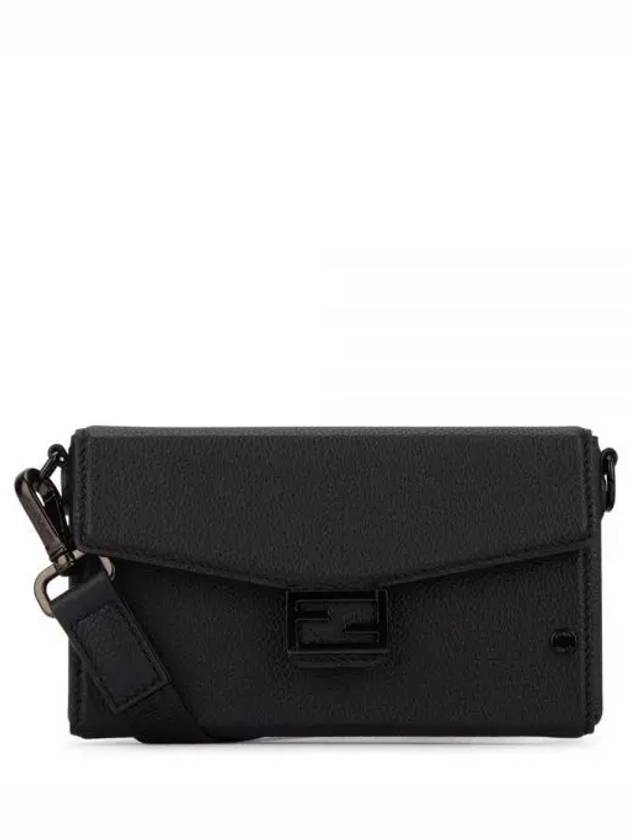 Soft Trunk Baguette Leather Phone Pouch - FENDI - BALAAN 2