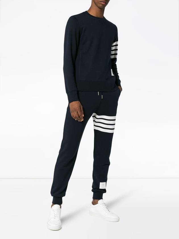 Men's Classic Loopback Engineered 4 Bar Classic Sweatpants Navy - THOM BROWNE - BALAAN 3