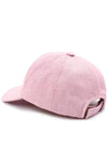 Tyrone Logo Wool Ball Cap Pink - ISABEL MARANT - BALAAN.