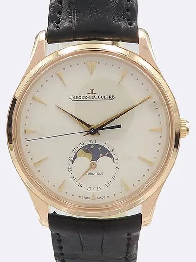 Q1362520 18K 750 Master Ultra Thin 39MM Automatic Leather Band Men s Watch - JAEGER-LECOULTRE - BALAAN 1