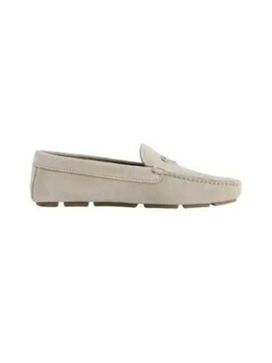 Suede Loafers Desert Beige - PRADA - BALAAN 2