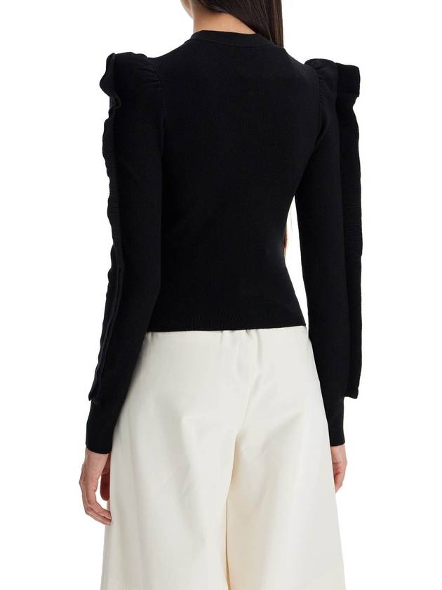 Genero stretch viscose knit top black - MAX MARA - BALAAN 4