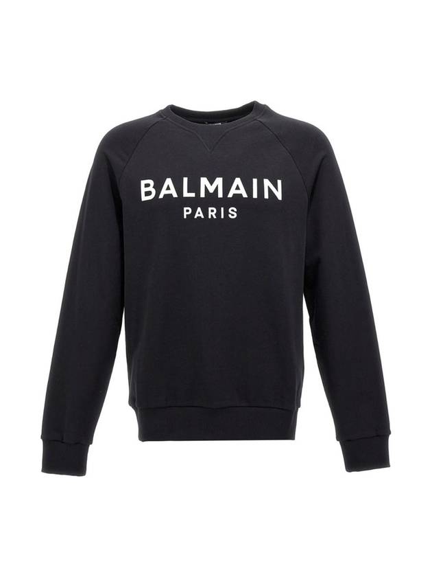 Logo Printing Sweatshirt Black - BALMAIN - BALAAN 1