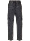 Vanni Cargo Denim Jeans Black - ISABEL MARANT - BALAAN 4