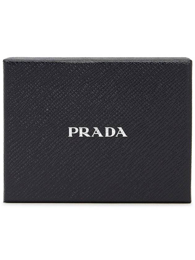 Saffiano Metal Logo Card Wallet Black - PRADA - BALAAN 8