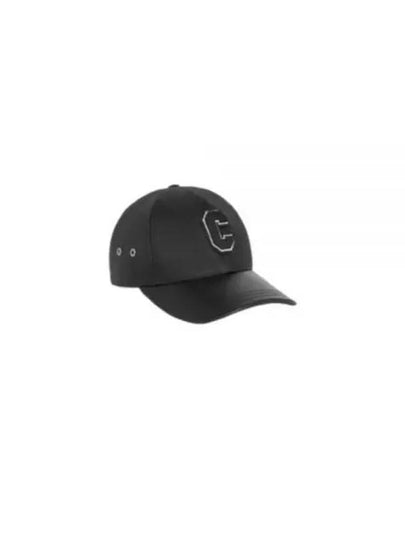 Casquette College Agneau Grained Ball Cap Black - CELINE - BALAAN 2