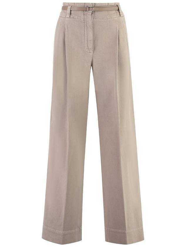 Peserico Cotton Gabardine Trousers - PESERICO - BALAAN 1