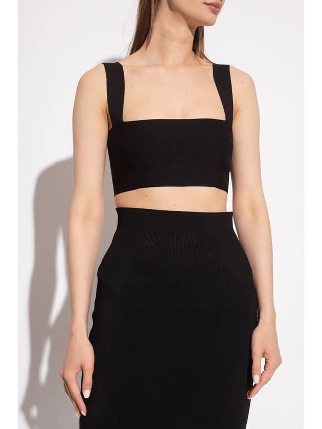 Victoria Beckham The ‘VB Body’ Collection Ribbed Top, Women's, Black - VICTORIA BECKHAM - BALAAN 3