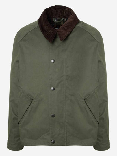 OS Transporter Casual Zip Up Jacket Sage - BARBOUR - BALAAN 2