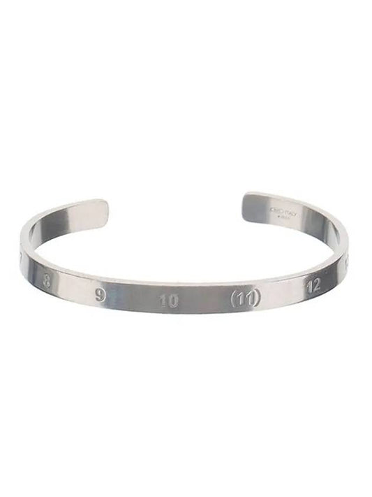 Number Slim Curve Bracelet Silver - MAISON MARGIELA - BALAAN.