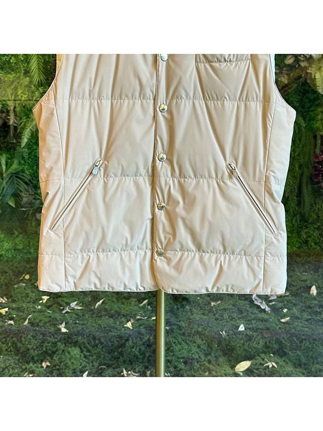 Nylon down padded vest beige - BRUNELLO CUCINELLI - BALAAN 4