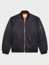 Nylon Twill Logo Bomber Jacket Black - CELINE - BALAAN 3