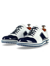 Men's Leather Spikeless Padua Blue White - LAMBDA - BALAAN 2