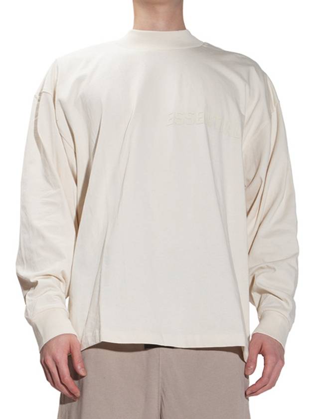 Logo Cotton Long Sleeve T-Shirt Cream - FEAR OF GOD - BALAAN 2