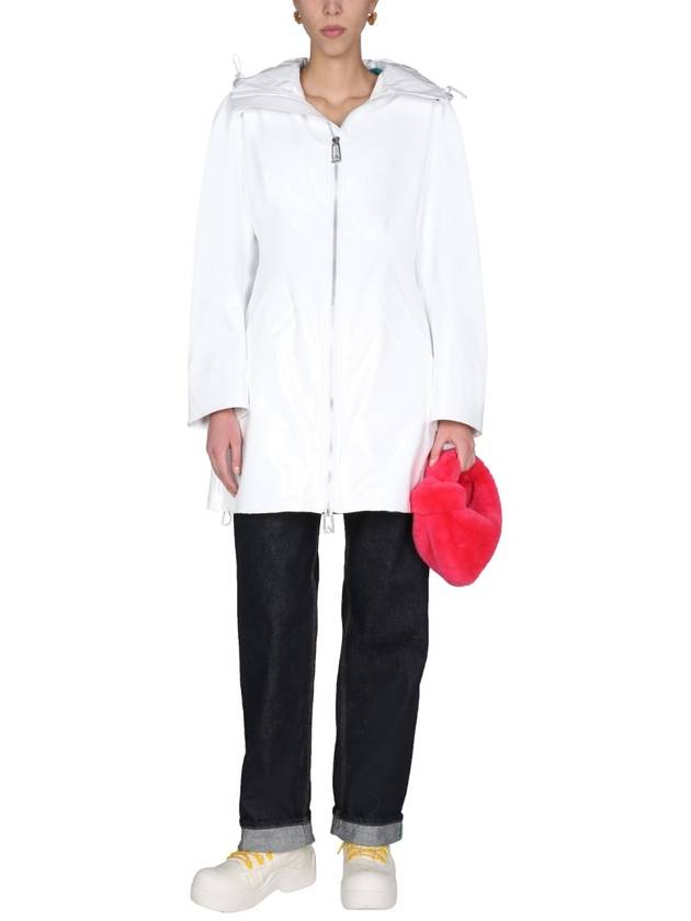 Women's Long Zipper Parka White - BOTTEGA VENETA - BALAAN 3