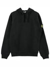 Men's Waffen Patch OLD Treatment Cotton Hoodie Black - STONE ISLAND - BALAAN 2