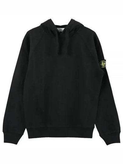 Men's Waffen Patch OLD Treatment Cotton Hoodie Black - STONE ISLAND - BALAAN 2