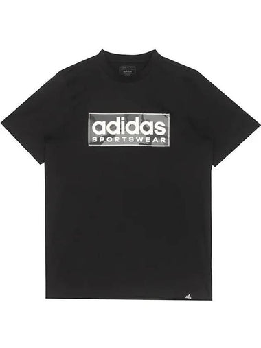 Camo Linear Graphic Short Sleeve T-Shirt Black - ADIDAS - BALAAN 1