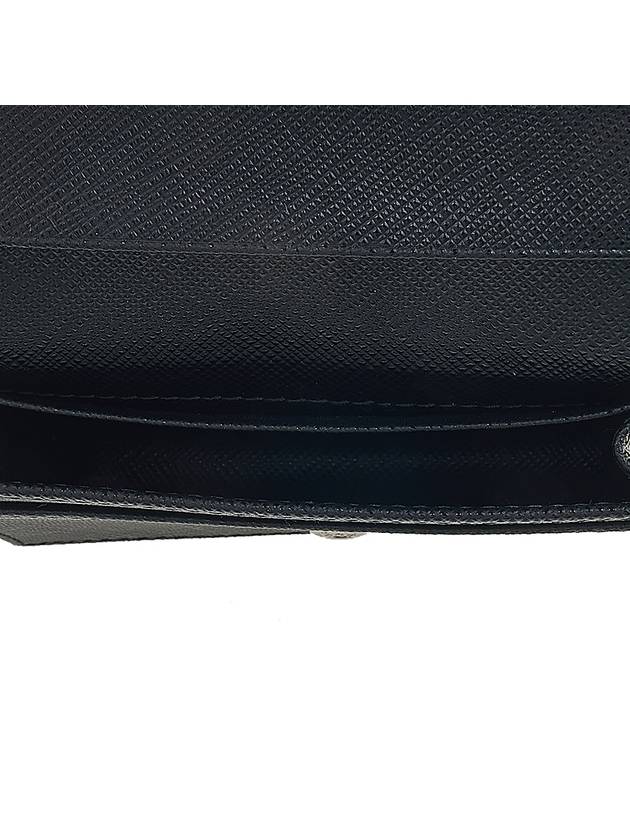 Saffiano Leather Card Holder Black - PRADA - BALAAN 11