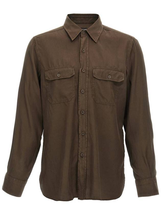 Tom Ford Twill Shirt - TOM FORD - BALAAN 1