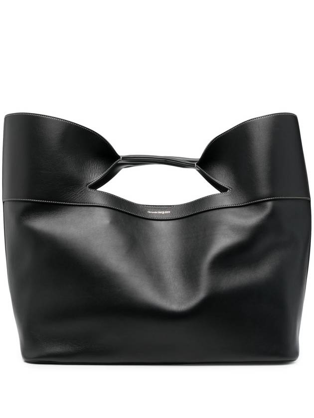 The Bow Large Tote Bag Black - ALEXANDER MCQUEEN - BALAAN 12