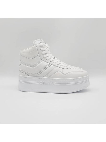 Block High Top Sneakers White - CELINE - BALAAN 2