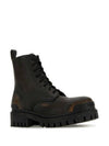 Strike Lace-Up Ankle Boots Brown Black - BALENCIAGA - BALAAN 3