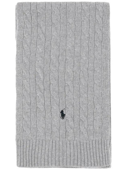 cable knit scarf 449959345 - POLO RALPH LAUREN - BALAAN 2