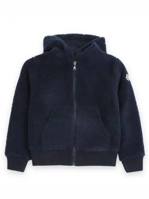 Kids Teddy Style Hooded Zip Up Jacket Navy 8G00029 89A3X 778 271292 1141021 - MONCLER - BALAAN 1