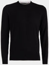 Merino wool blend crew neck knit top black - G/FORE - BALAAN 2