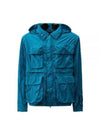 Chrome-R Goggle Utility Hooded Jacket Blue - CP COMPANY - BALAAN 2