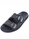 Men's Peel Jacquard Fabric Sandals Black - FENDI - BALAAN 3