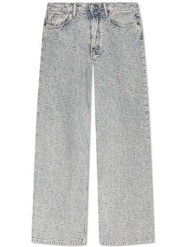 Acne Studios Jeans With Logo, Women's, Light Blue - ACNE STUDIOS - BALAAN 1