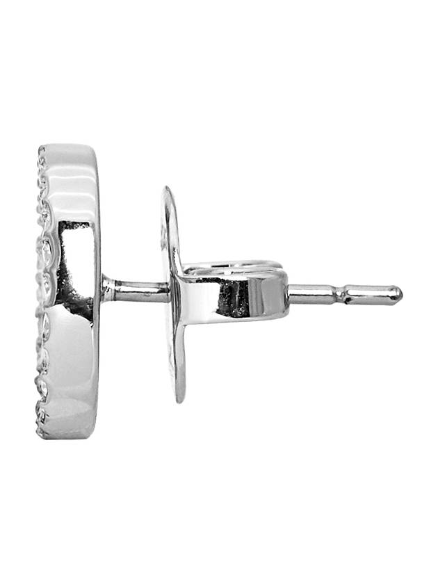 Miller Crystal Stud Earrings Silver - TORY BURCH - BALAAN 4