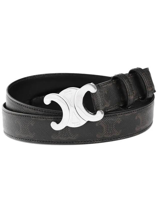 Triomphe Canvas Belt Black - CELINE - BALAAN 2