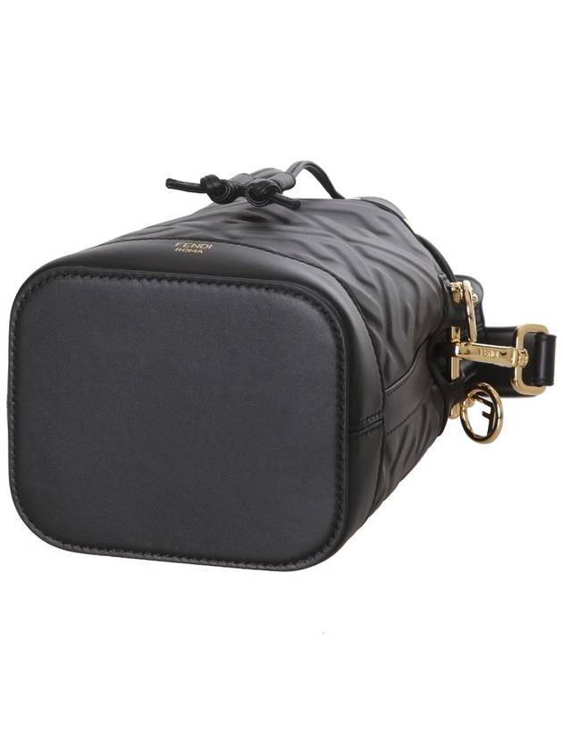 Mon Tresor Black Leather Mini Bag with FF Motif - FENDI - BALAAN 5