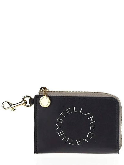 Two-Tone Alter Napa Card Wallet Black - STELLA MCCARTNEY - BALAAN 2