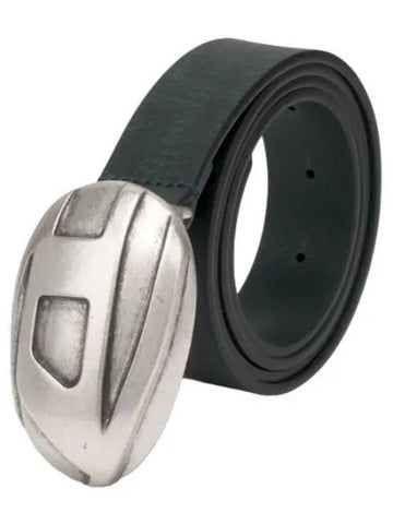 logo buckle belt green waistband - DIESEL - BALAAN 1