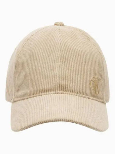 Jeans Holiday Corduroy Ball Cap Beige - CALVIN KLEIN - BALAAN 1