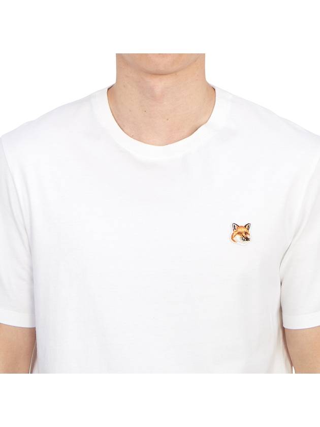 Fox Head Patch Classic Short Sleeve T-Shirt White - MAISON KITSUNE - BALAAN 6