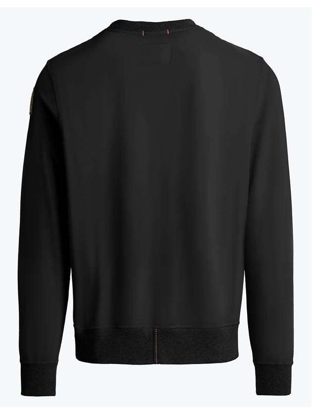 Caleb Basic Logo Patch Sweatshirt Black - PARAJUMPERS - BALAAN 6