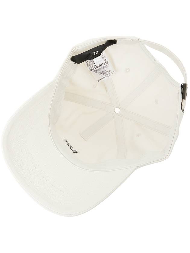 Y 3 Dad Cap IN2390 TALC Unisex - YOHJI YAMAMOTO - BALAAN 4