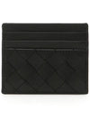 Intrecciato Leather Card Wallet Black - BOTTEGA VENETA - BALAAN 4