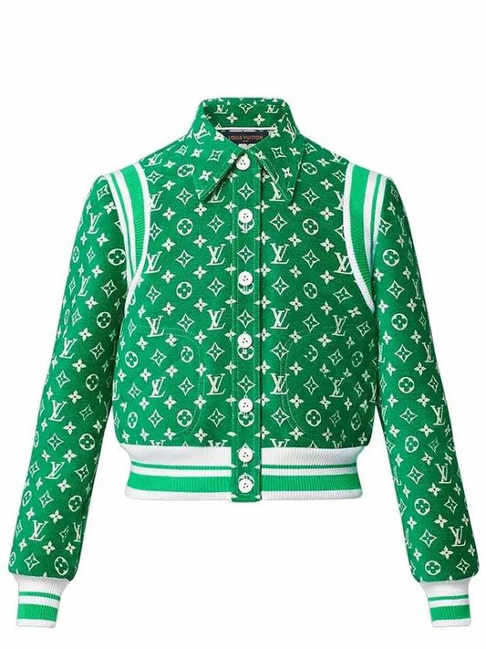 Women's Monogram Toweling Bomber Jacket Green 1AA9F1 - LOUIS VUITTON - BALAAN 2