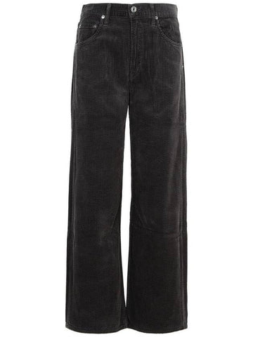 Agolde 'Low Curve' Black Cotton Jeans - AGOLDE - BALAAN 1