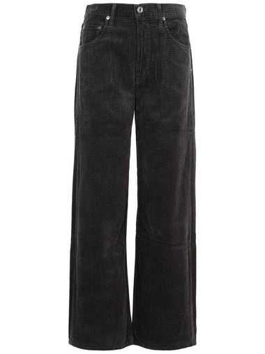 Agolde 'Low Curve' Black Cotton Jeans - AGOLDE - BALAAN 1