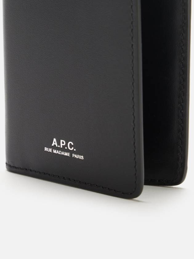 Stefan Small Leather Card Wallet Black - A.P.C. - BALAAN 8