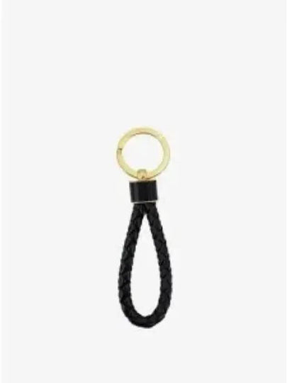 Intrecciato Lambskin Key Holder Black - BOTTEGA VENETA - BALAAN 2