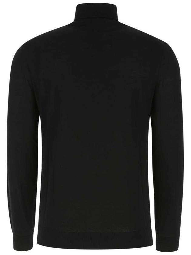 Superfine Wool Turtleneck Black - PRADA - BALAAN 3