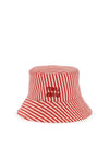 Reversible Bucket Hat Pouch Bag Set Red - MIU MIU - BALAAN 1